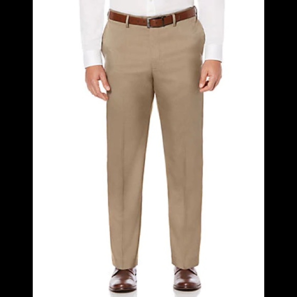 Savane Men's Extender Waist Flat Front Dress Pants (Gift with Purchase)